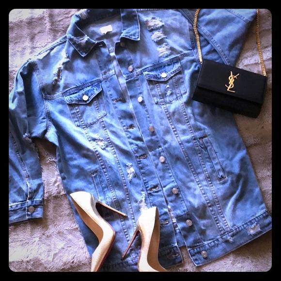 Caution to the Wind Jackets & Blazers - Oversized denim jacket 💋
